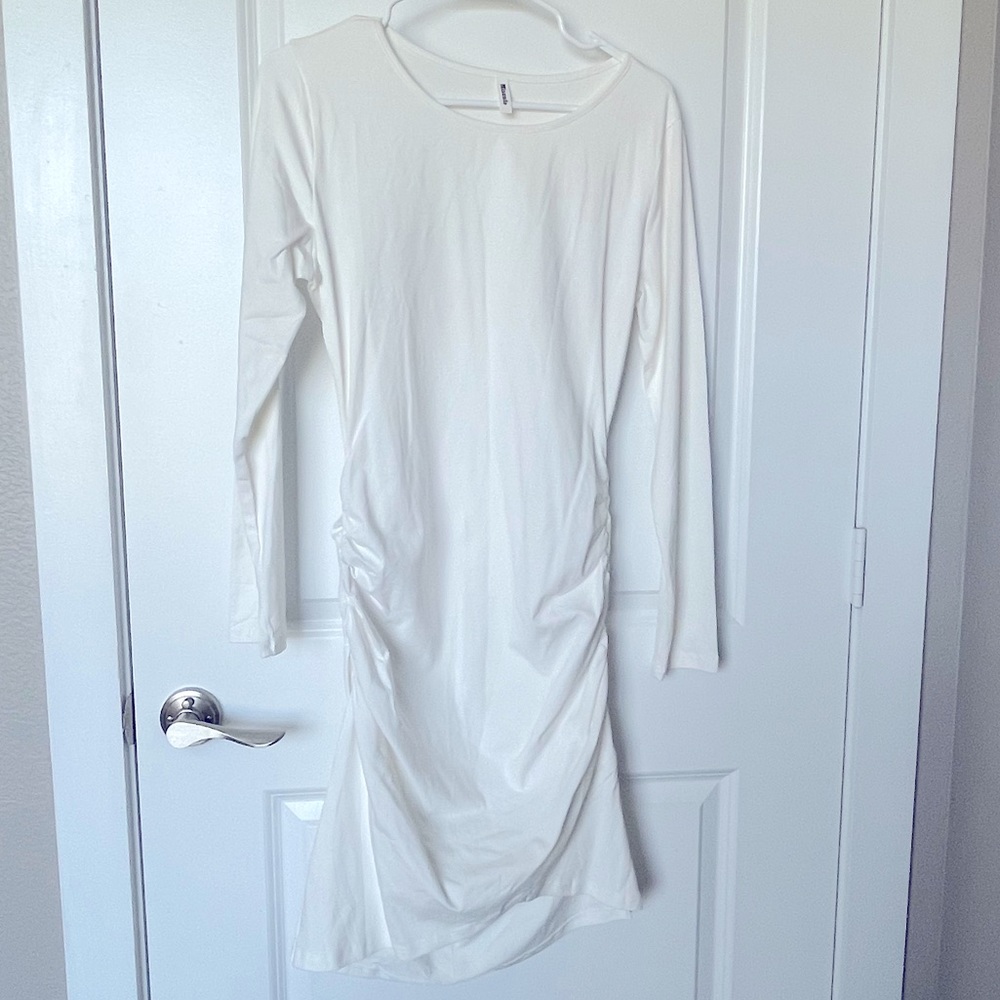 White Long Sleeve Dress